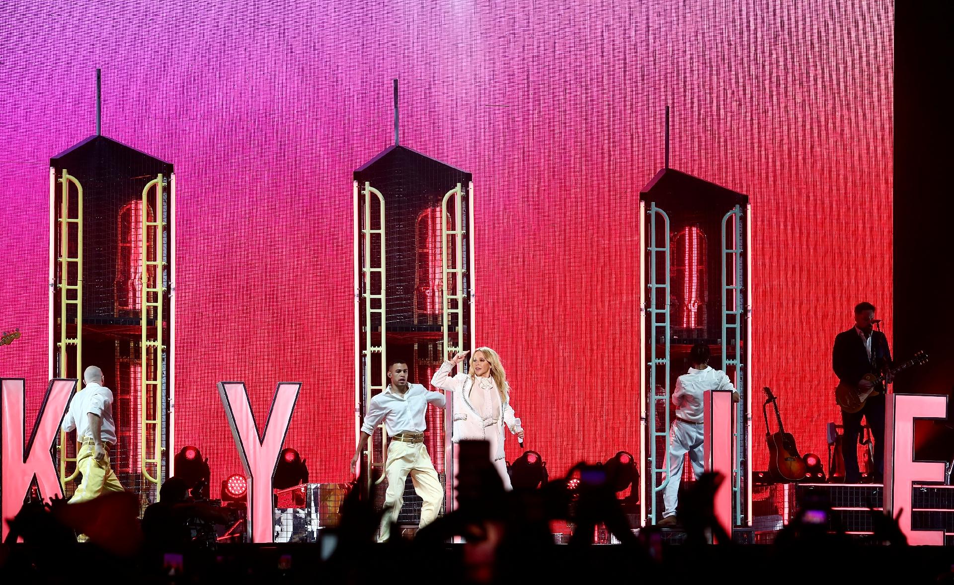 Kylie Minogue performs at GRLS!, in São Paulo - Iwi Onodera/UOL